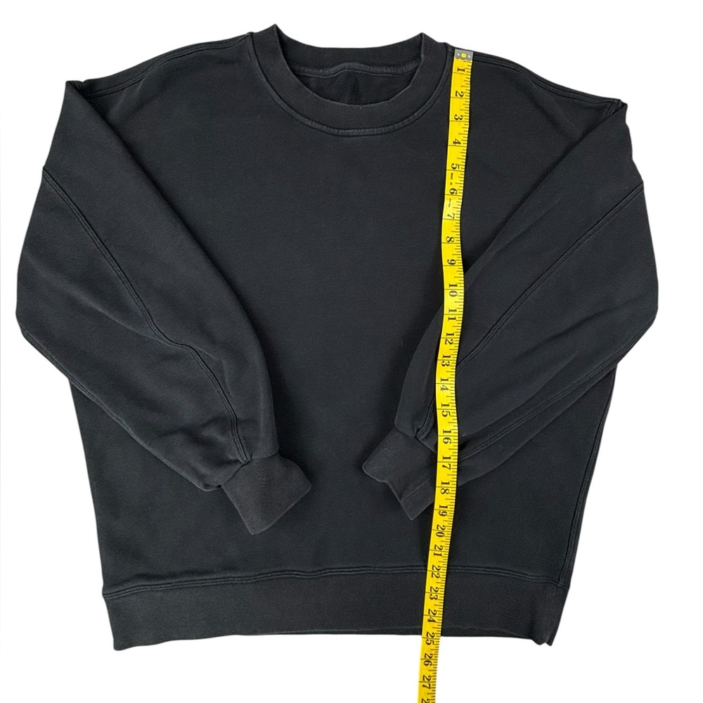 Lululemon | Perfectly Oversized Crew | Black | Size 2‎ - Picture 4 of 6